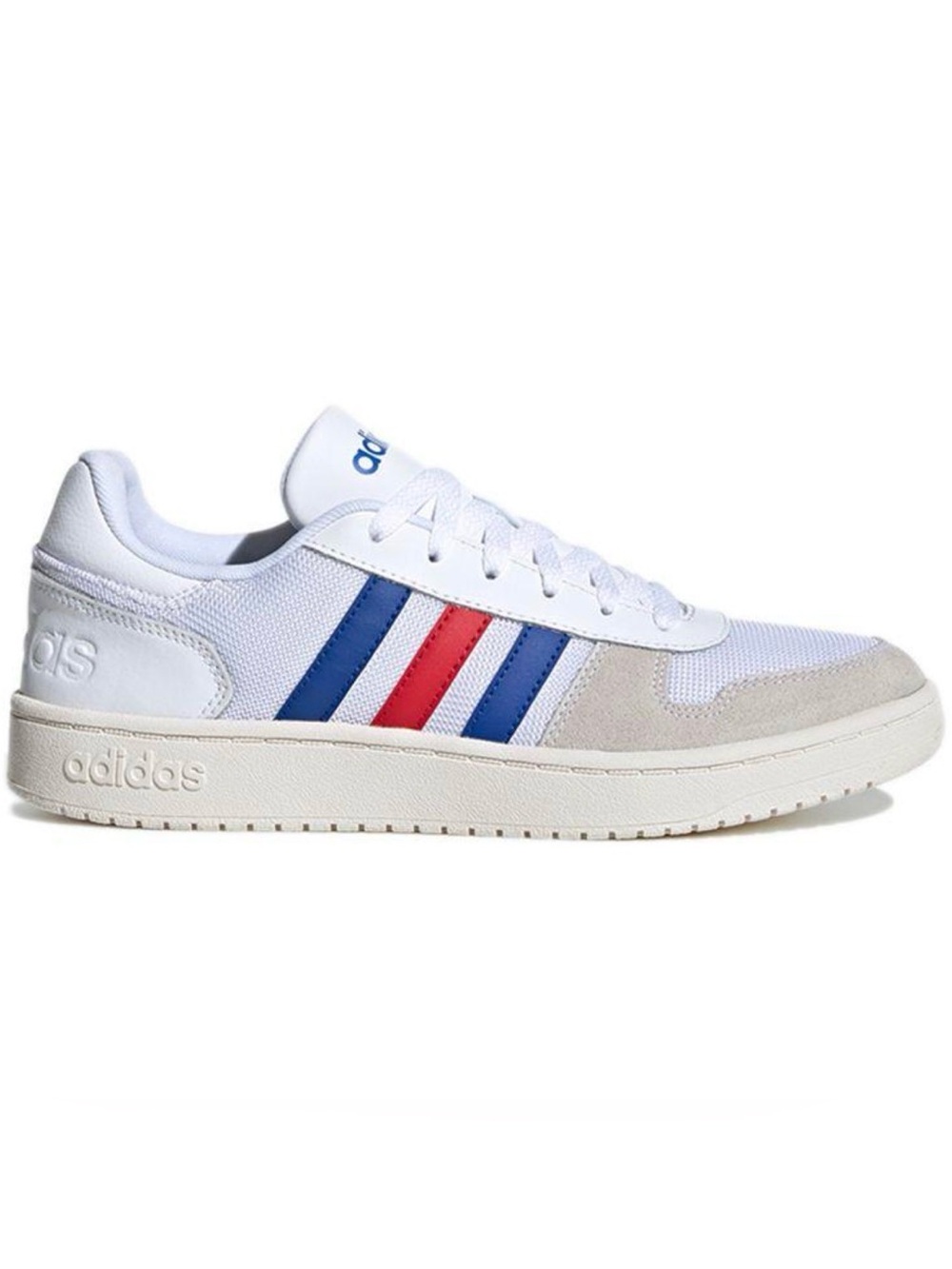 Adidas Hoops 2.0 Red Blue stripe Size 7 men or 9 women
